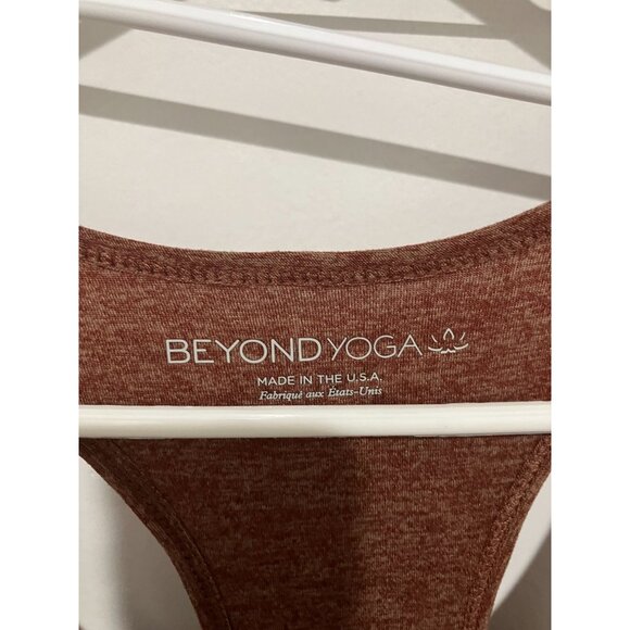 Beyond Yoga Women's Racerback Tank Top, Heather Brown, Large - Picture 3 of 3